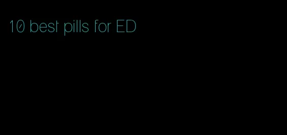 10 best pills for ED