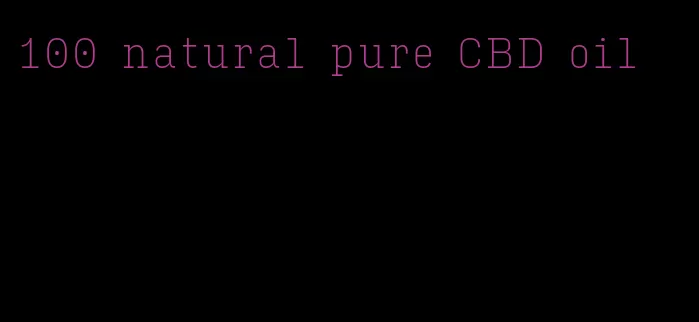 100 natural pure CBD oil