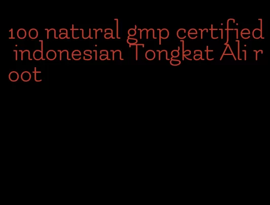 100 natural gmp certified indonesian Tongkat Ali root
