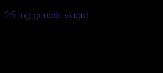 25 mg generic viagra