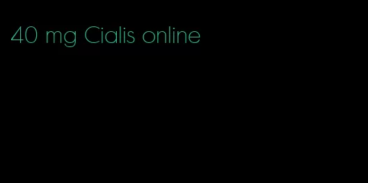 40 mg Cialis online