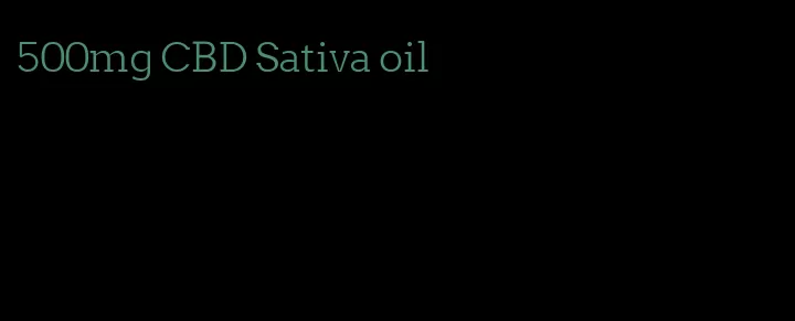 500mg CBD Sativa oil