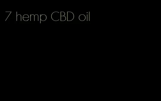 7 hemp CBD oil