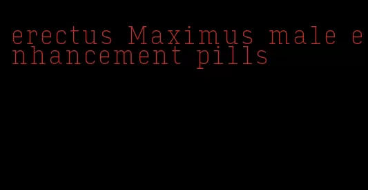 erectus Maximus male enhancement pills