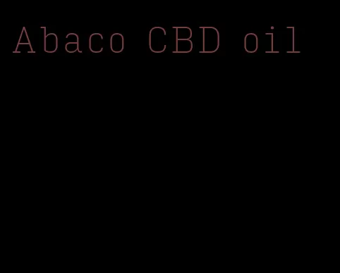 Abaco CBD oil