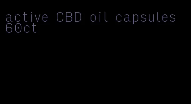 active CBD oil capsules 60ct