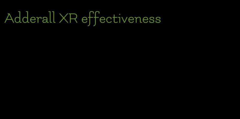 Adderall XR effectiveness