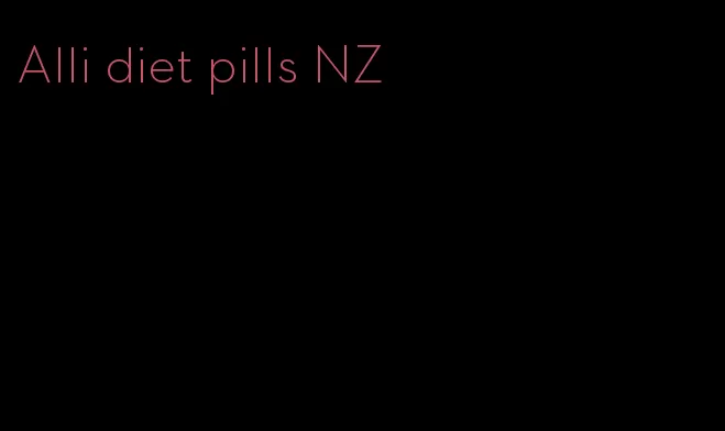 Alli diet pills NZ