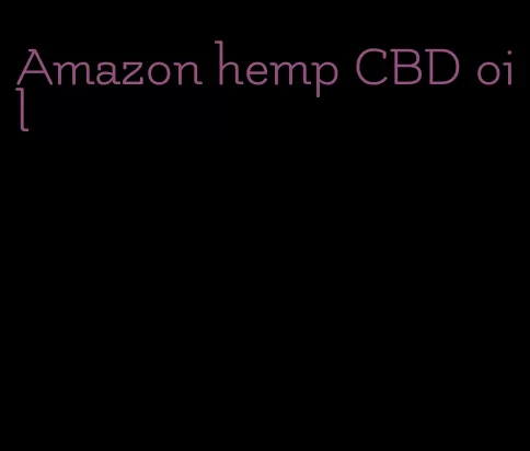 Amazon hemp CBD oil