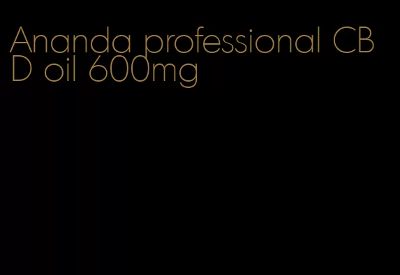 Ananda professional CBD oil 600mg