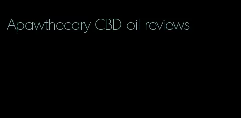 Apawthecary CBD oil reviews