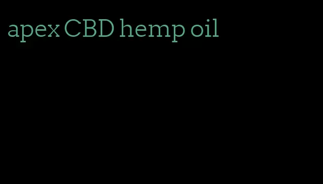 apex CBD hemp oil