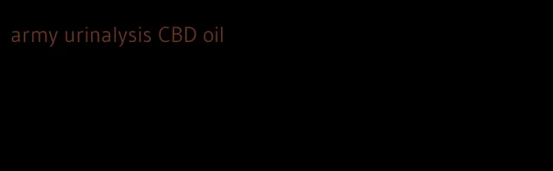 army urinalysis CBD oil