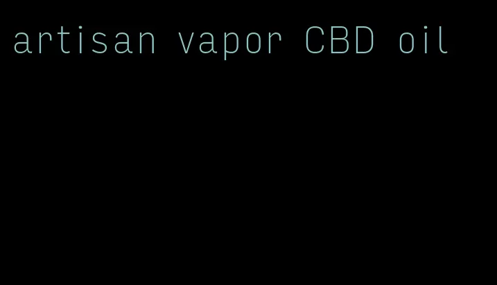 artisan vapor CBD oil