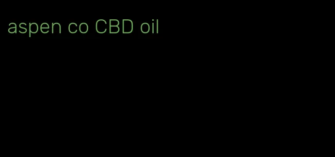 aspen co CBD oil