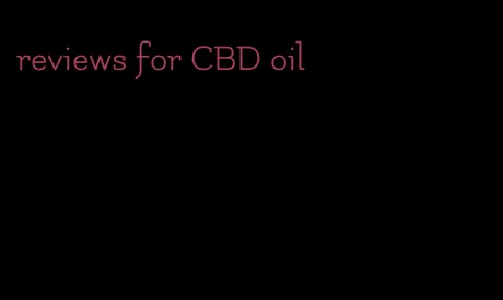 reviews for CBD oil