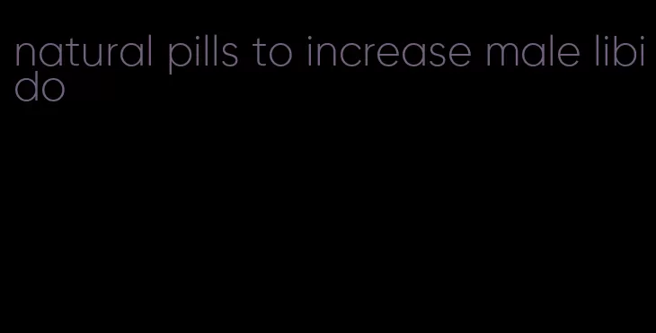 natural pills to increase male libido