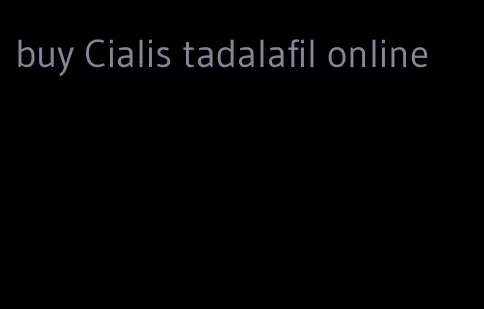 buy Cialis tadalafil online
