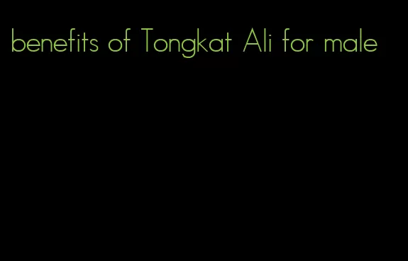benefits of Tongkat Ali for male