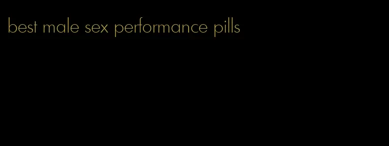 best male sex performance pills