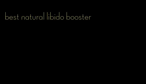 best natural libido booster