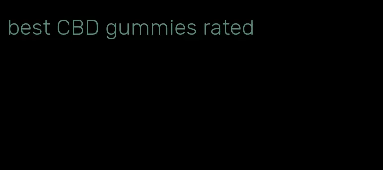 best CBD gummies rated