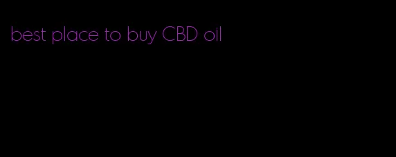 best place to buy CBD oil