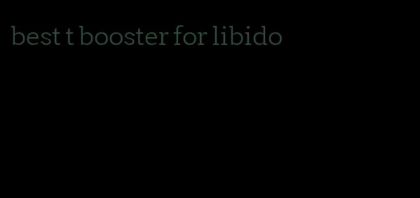 best t booster for libido