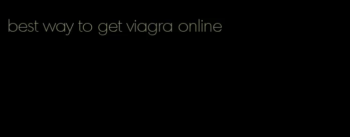 best way to get viagra online