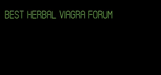 best herbal viagra forum