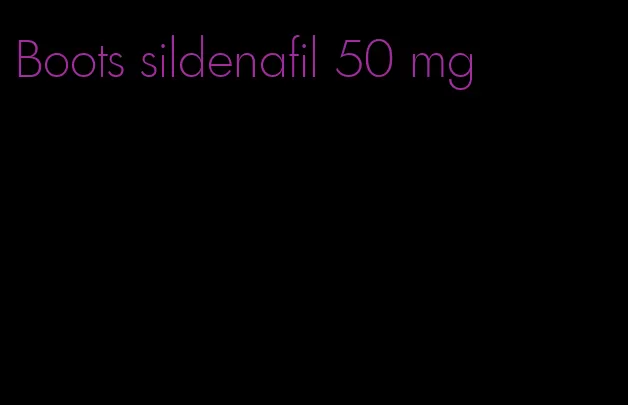 Boots sildenafil 50 mg