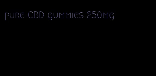 pure CBD gummies 250mg