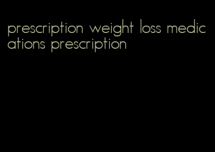 prescription weight loss medications prescription