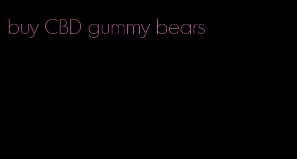 buy CBD gummy bears