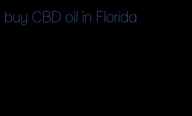buy CBD oil in Florida