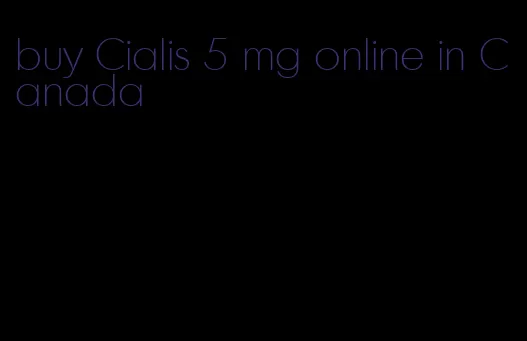 buy Cialis 5 mg online in Canada