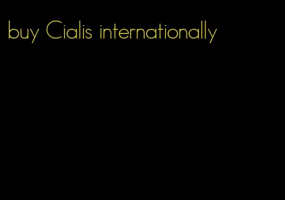 buy Cialis internationally