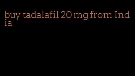 buy tadalafil 20 mg from India