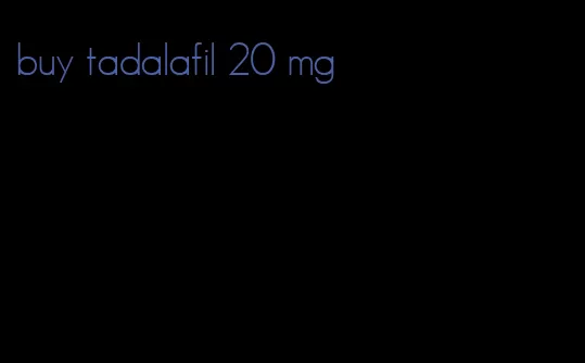 buy tadalafil 20 mg