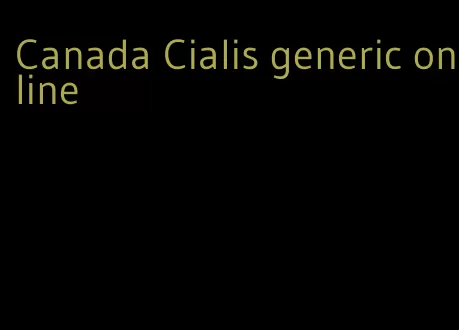 Canada Cialis generic online