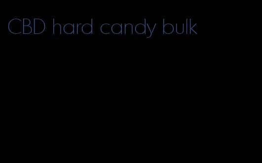 CBD hard candy bulk