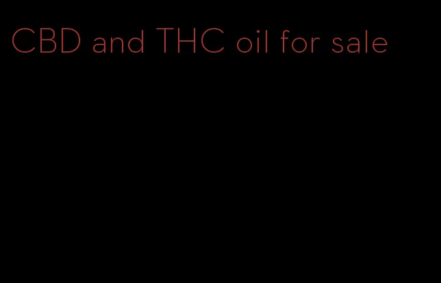 CBD and THC oil for sale
