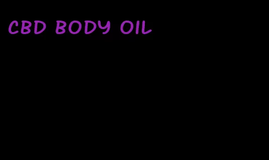 CBD body oil