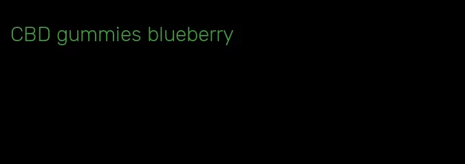 CBD gummies blueberry