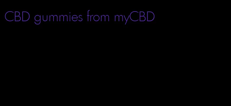 CBD gummies from myCBD