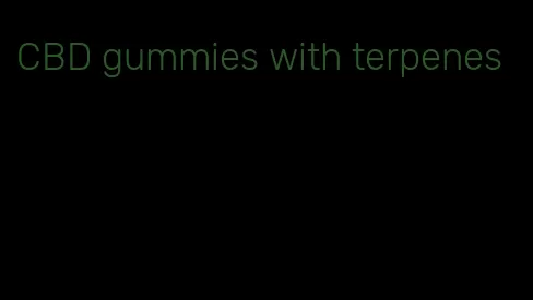 CBD gummies with terpenes