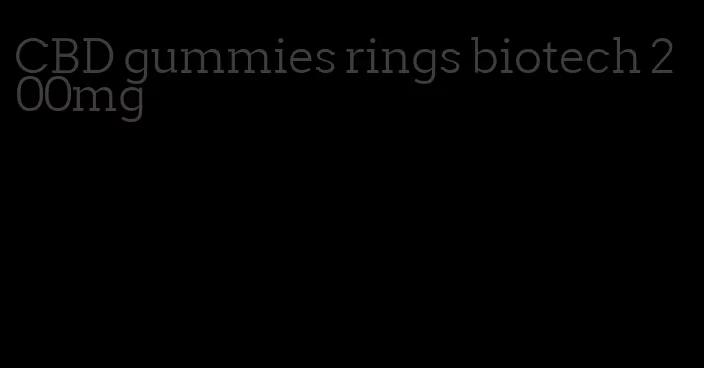 CBD gummies rings biotech 200mg