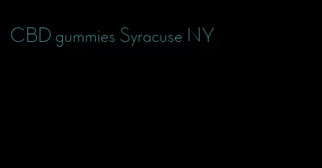 CBD gummies Syracuse NY