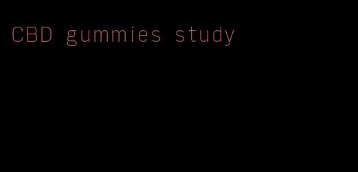 CBD gummies study