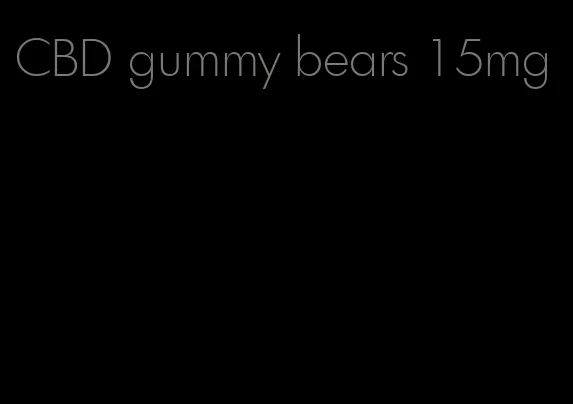 CBD gummy bears 15mg